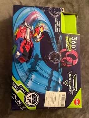 Anti-Gravity Racetrack Set for Kids - Blue Track with Red Cars- used